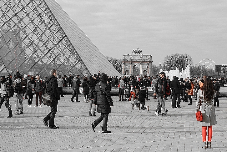 Louvre - The glass pyramids